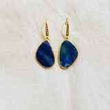 AUSTRALIAN OPALS GOLD EARRINGS