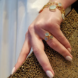 GOLD LINKS GEMS BRACELET