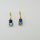 APATITE BLUE TOPAZ GOLD EARRINGS