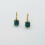 TURQUOISE GOLD EARRINGS