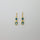 APATITE BLUE TOPAZ GOLD EARRINGS