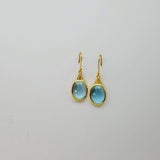 DIAMONDS BLUE TOPAZ EARRINGS SONIA TONKIN