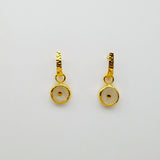 HAMMERED POST SUN EARRINGS