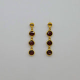 DIAMONDS GARNET EARRINGS SONIA TONKIN