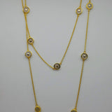 MOONSTONE SUN GOLD NECKLACE
