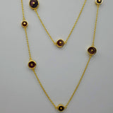 TOURMALINE GOLD SUN NECKLACE
