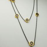 LABRADORITE SUN GOLD NECKLACE