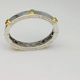 SIGNATURE 14KT/ SILVER BANGLE