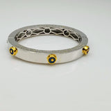 SIGNATURE 14KT/ SILVER BANGLE