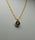LAPIS GOLD SUN SYMBOL NECKLACE