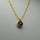 LAPIS GOLD SUN SYMBOL NECKLACE