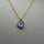 MOONSTONE GOLD SUN SYMBOL NECKLACE