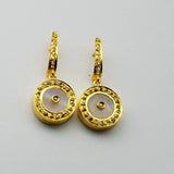 MOONSTONE DIAMONDS 14KT SIGNATURE EARRINGS
