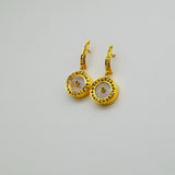 MOONSTONE DIAMONDS 14KT SIGNATURE EARRINGS