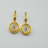 MOONSTONE DIAMONDS 14KT SIGNATURE EARRINGS