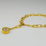 MOONSTONE GOLD CHAIN BRACELET