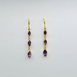 AMETHYST GOLD EARRINGS SONIA TONKIN