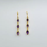 AMETHYST GOLD EARRINGS SONIA TONKIN