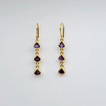 AMETHYST GOLD EARRINGS SONIA TONKIN