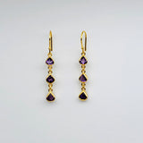 AMETHYST GOLD EARRINGS SONIA TONKIN
