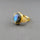 PAVE DIAMONDS LABRADORITE GOLD RING