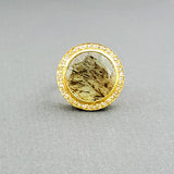 ROUND BERYL GOLD RING