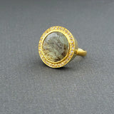 ROUND BERYL GOLD RING