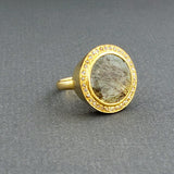 ROUND BERYL GOLD RING