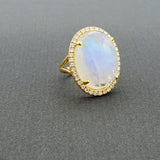 CABOCHON MOONSTONE GOLD RING