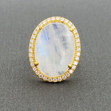 CABOCHON MOONSTONE GOLD RING