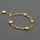 GOLD LINKS MOONSTONE SUN BRACELET