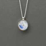 MOONSTONE SUN SILVER NECKLACE