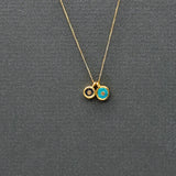 DOUBLE SUN GOLD NECKLACE