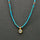 BEADED TURQUOISE MOONSTONE NECKLACE