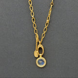LINKS MOONSTONE SUN GOLD NECKLACE