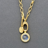 LINKS MOONSTONE SUN GOLD NECKLACE