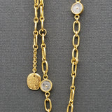 GOLD LINKS SUN NECKLACE