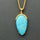 TURQUOISE TEARDROP DIAMOND NECKLACE