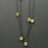 MOONSTONE MIXED METALS NECKLACE