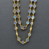 MOONSTONES SUN GOLD NECKLACE