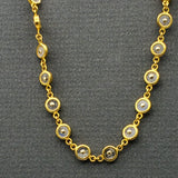 MOONSTONE GOLD SUN SYMBOL NECKLACE