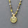 MULTI GEMS GOLD SUN NECKLACE