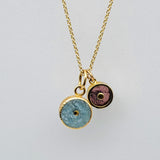 DOUBLE SUN GOLD NECKLACE