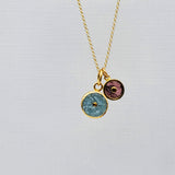 DOUBLE SUN GOLD NECKLACE