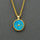 TURQUOISE SUN GOLD NECKLACE