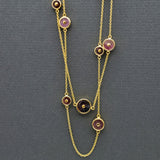 TOURMALINE GOLD SUN NECKLACE