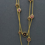 TOURMALINE GOLD SUN NECKLACE