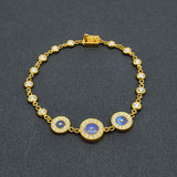 DIAMONDS MOONSTONE SUN BRACELET