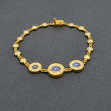 DIAMONDS MOONSTONE SUN BRACELET