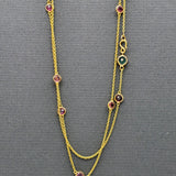TOURMALINE GOLD NECKLACE